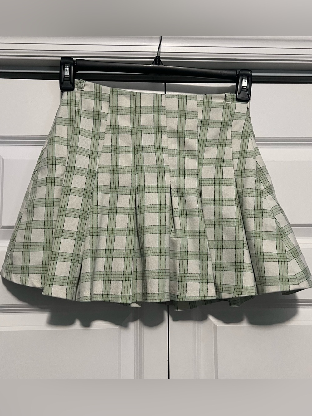 Vintage y2k Bershka Pleated Plaid Mini Skirt
